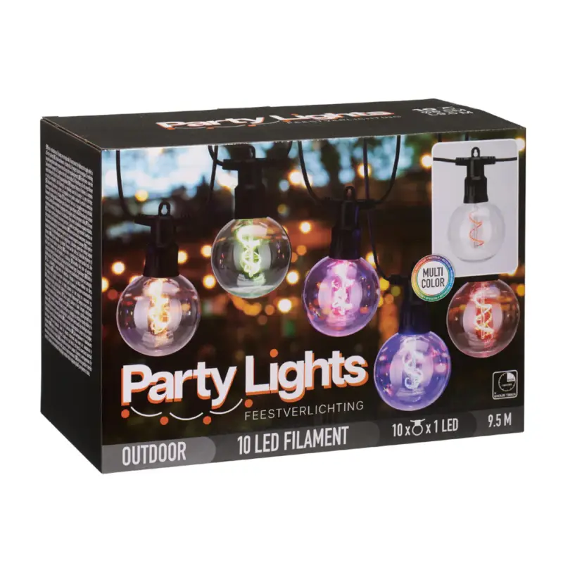 Catena 10 Luci Multicolor Consegna Rapida