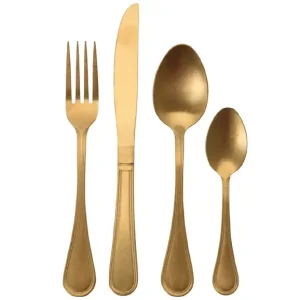 Compra Online Set Posate Acciaio 16 pz Oro
