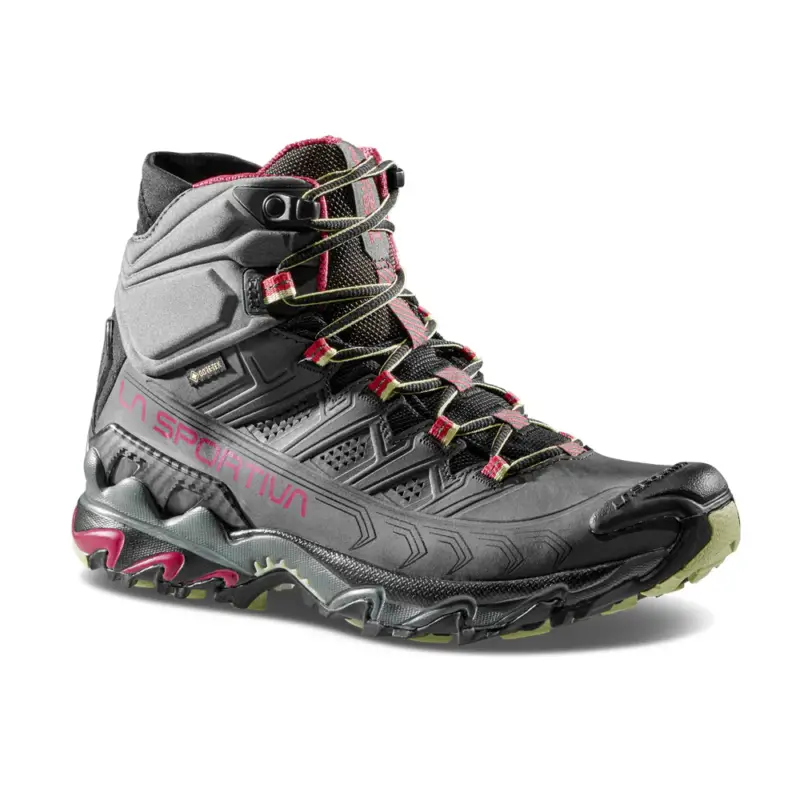 Ultra Raptor II Mid Leather Wm Gtx Charcoal Cerise Spedizione Espresso