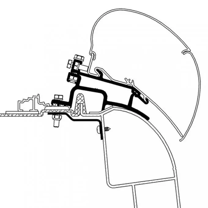 Adattatore Thule per tendalini Mercedes Sprinter/VWCrafter Must-Have