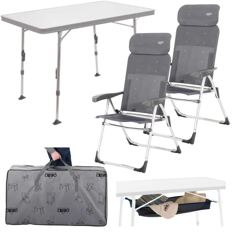 Promo Stagionale Set completo Crespo AL / 213-CT da 5 pezzi tavolo + 2 sedie