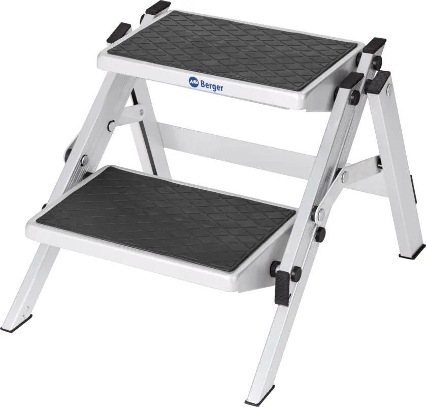 Doppio gradino pieghevole Berger in alluminio altezza 40 cm Economico