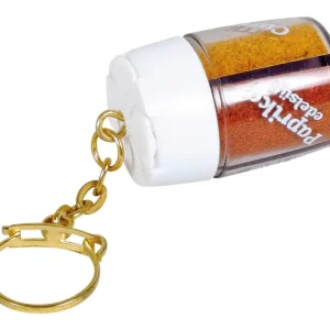 Contenitore di spezie e portachiavi Berger Mini 4 in 1 con sale pepe paprika e curry Promozione Esclusiva