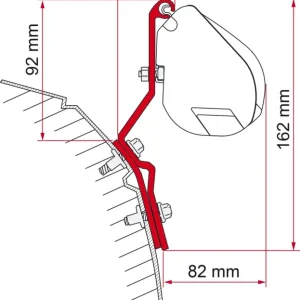 Staffe per tendalino Fiamma per F35 Pro per montaggio a tetto Quantità Limitata