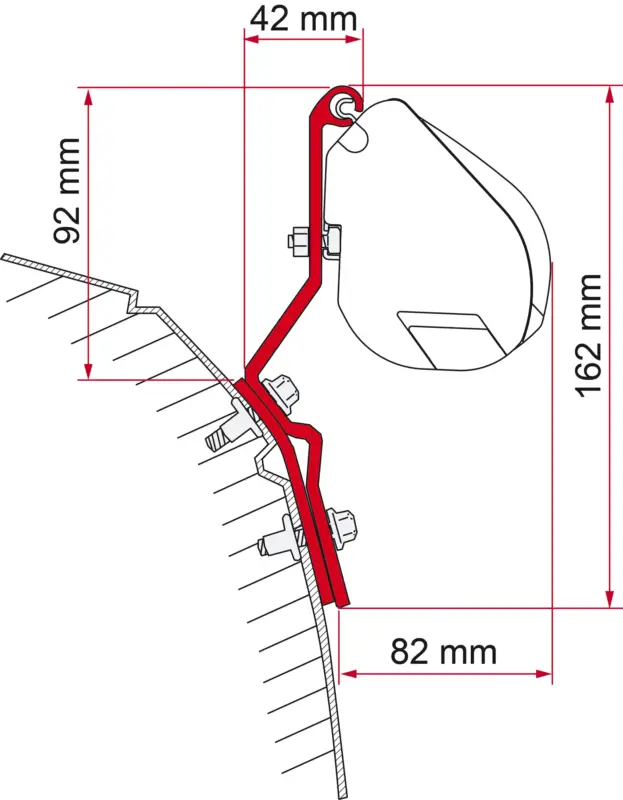 Staffe per tendalino Fiamma per F35 Pro per montaggio a tetto Quantità Limitata