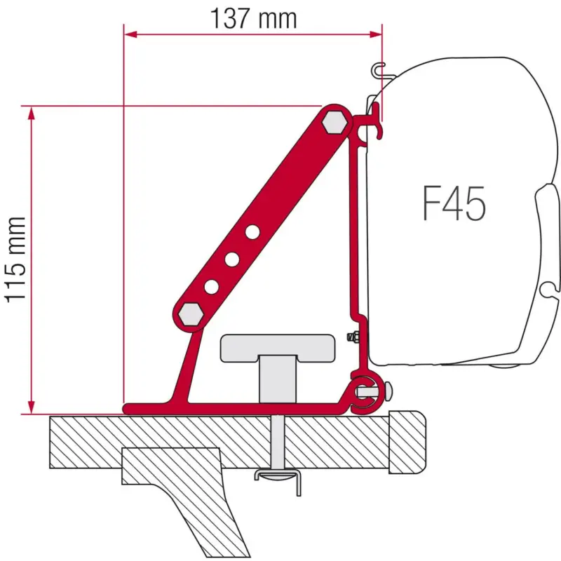 Adattatore per tendalino Fiamma auto F35 Pro montaggio a tetto / F45 da tetto / Compass Acquista Ora