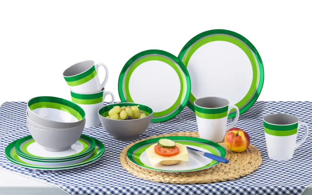 Non Perdere Set di stoviglie Berger Greenline in melamina 16 pezzi