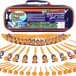 Offerta Lampo Set di picchetti a vite Peggy Peg Starter 84 pezzi