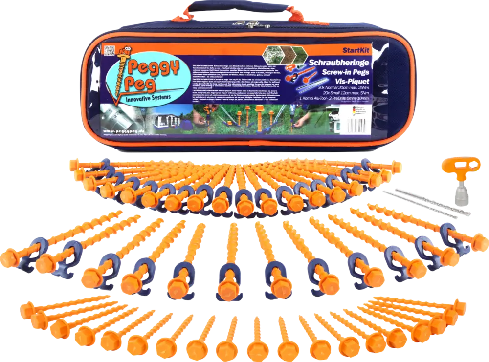 Offerta Lampo Set di picchetti a vite Peggy Peg Starter 84 pezzi