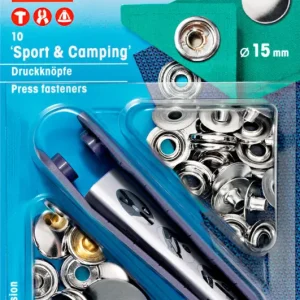 Bottoni a pressione PRYM argento 10 pezzi Ø 15 mm Spedizione Espresso