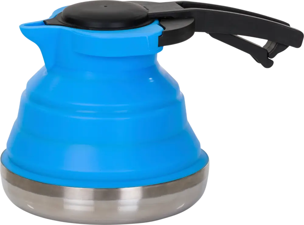 Bollitore pieghevole Berger in acciaio inox e silicone 1,2 litri blu Offerta Speciale