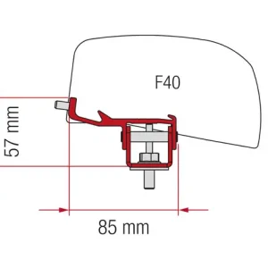 Adattatore per tendalino Fiamma F40 Van Nissan NV350 Must-Have