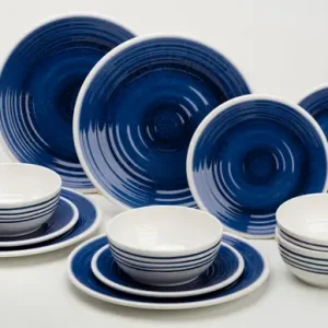 Set di stoviglie in melamina Flamefield Azure 12 pezzi Quantità Limitata