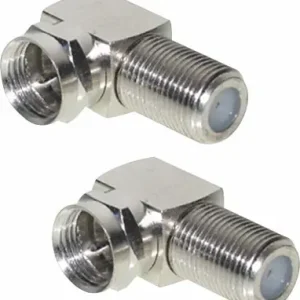 Ultimissimo Modello Set di 2 adattatori angolari Berger F-maschio / F-femmina 90 gradi