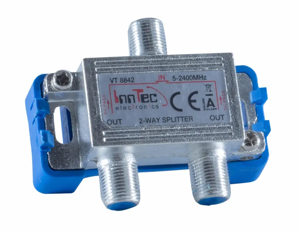 Partitore a 2 uscite Berger con connettori F Occasione Imperdibile