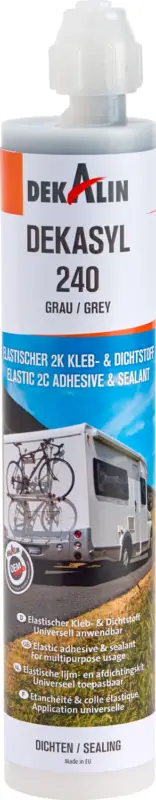 Sigillante Dekalin Dekasyl 240 250 ml grigio Di Tendenza