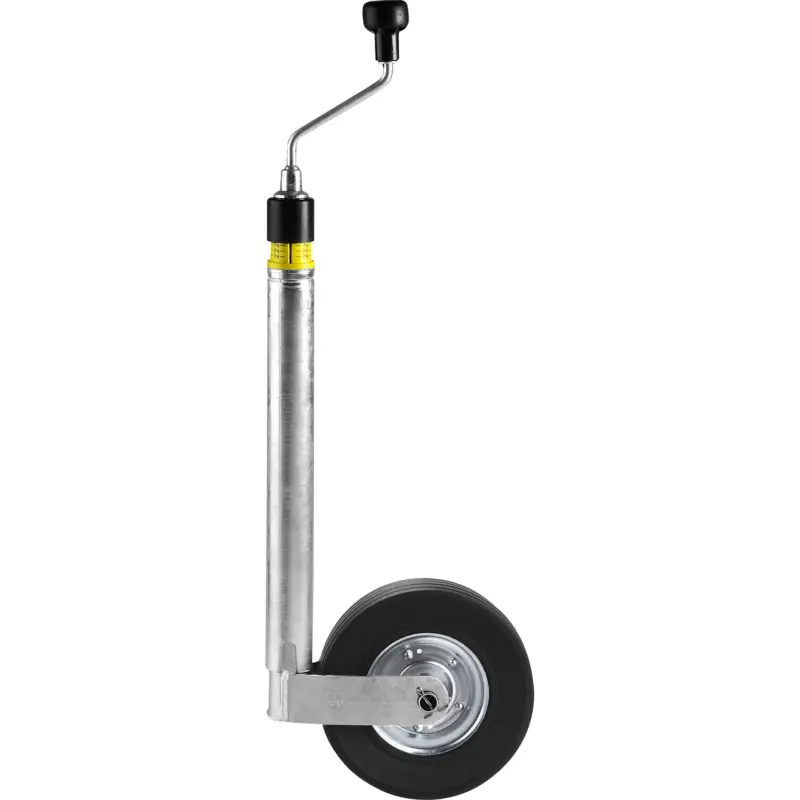 Ruotino per timone Winterhoff ST 48-CW-260 LB con indicatore integrato del carico di appoggio e ruota piena in gomma da 225 x 70 mm Ordina Subito