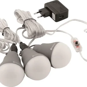 Solo Oggi Outwell Epsilon Bulb LED Camping Light Set of 3