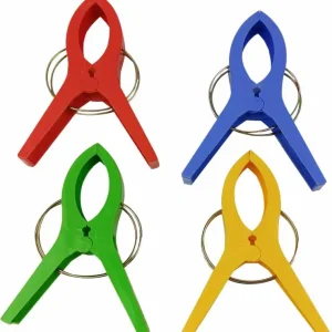 Offerta Del Giorno Mollette per asciugamani Happy People 4 pezzi