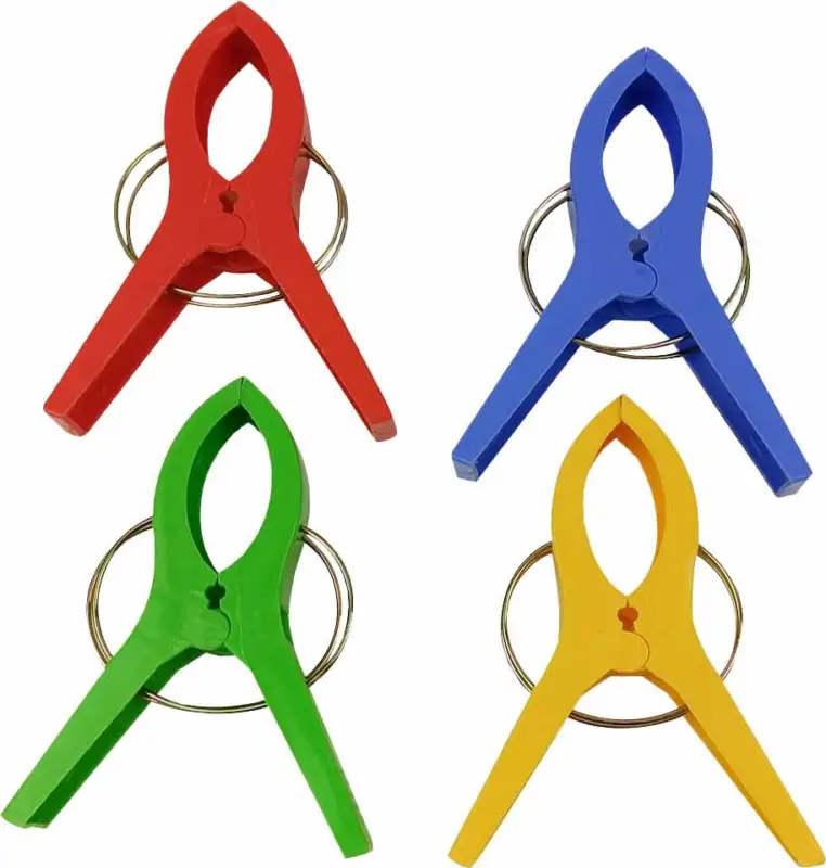 Offerta Del Giorno Mollette per asciugamani Happy People 4 pezzi