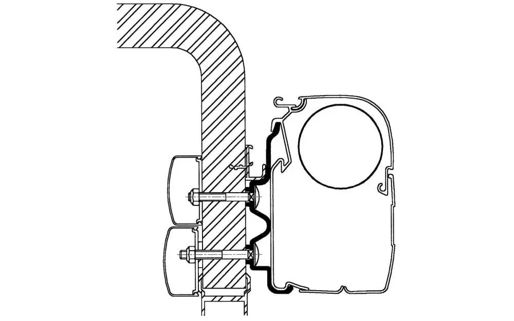 Saldi Adattatore per tendalini Thule Hymer 2016