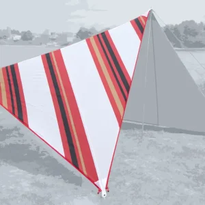 Vela parasole Bent Canvas Allover con palo in acciaio incluso Di Tendenza
