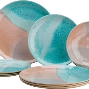 Set di stoviglie Flamefield Dunes and Sea 12 pezzi Nuova Collezione