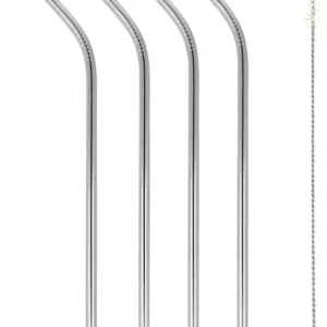 Set cannucce in acciaio inox Metaltex con spazzola di pulizia 4 pezzi Vendita Finale