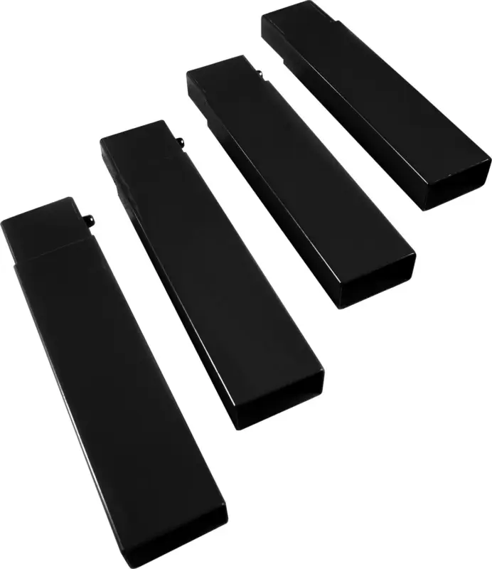 Solo Oggi Set di 4 prolunghe per gambe Disc-O-Bed nero