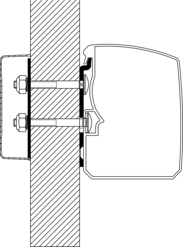 Adattatore per tendalini Thule Omnistor 3200 Flat Wall Offerta Lampo