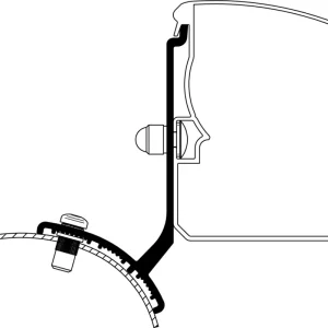 Adattatore per tendalini Thule Omnistor 3200 Ford Trafic / Opel Vivaro / Fiat Talento / Nissan NV300 Fisso LHD Promozione