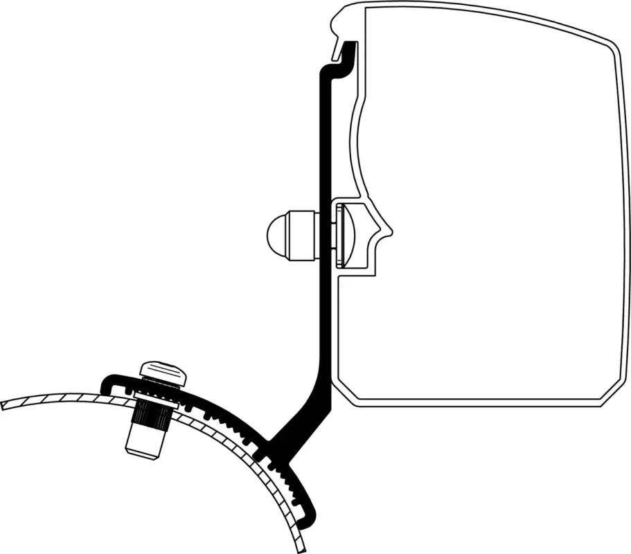 Adattatore per tendalini Thule Omnistor 3200 Ford Trafic / Opel Vivaro / Fiat Talento / Nissan NV300 Fisso LHD Promozione