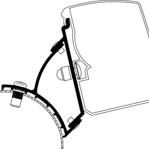 Adattatore per tendalini Thule Omnistor 3200 Fixed VW T5 / T6 a montaggio fisso Offerta Del Giorno