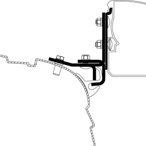 Adattatore per tendalino Thule Omnistor 3200 VW T5/T6 Brandrup Rail LHD Affare