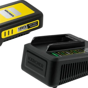 Popolare Kit di avvio Kärcher Battery Power batteria intercambiabile con caricabatterie rapido 18 V