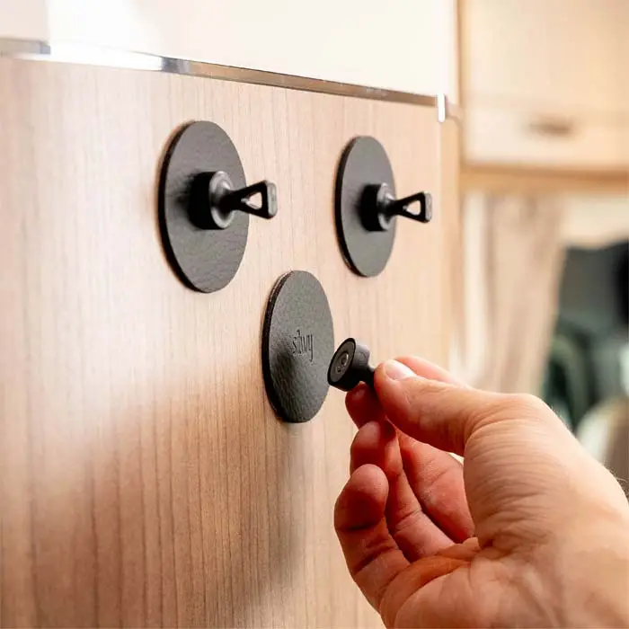 Super Prezzo Ganci magnetici silwy® Flex inclusi cuscinetti in nano gel metallico 5 cm 8 pezzi