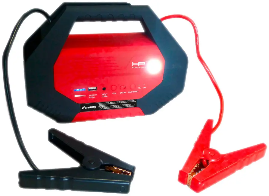 Nuovo Arrivo Avviatore di emergenza HP Powerpack cavo di avviamento e terminali inclusi 12 / 24 V 1000 A