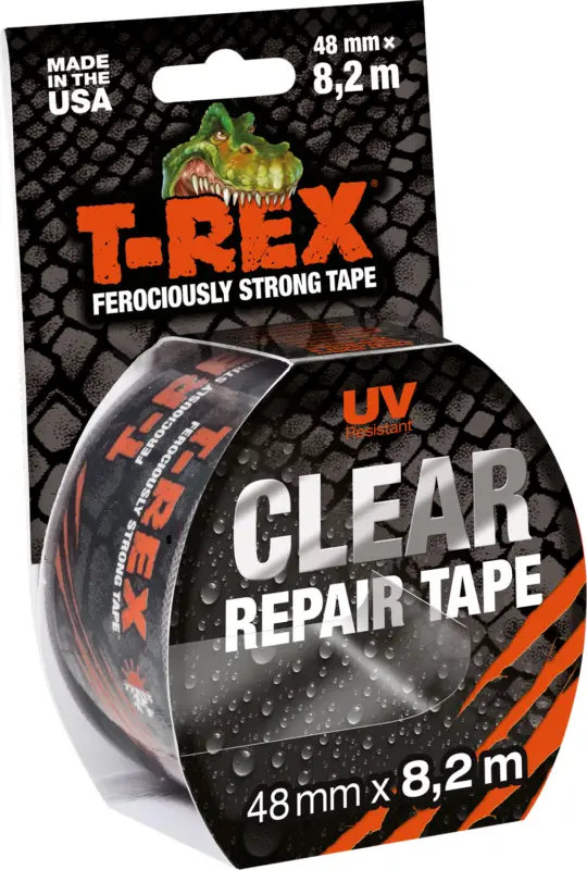 Nastro adesivo riparatore T-Rex resistente ai raggi UV trasparente 8,2 m x 48 mm Prezzo Conveniente