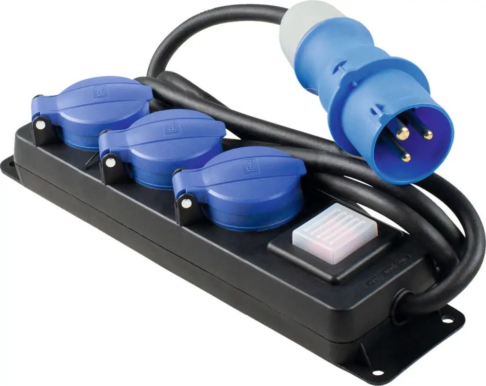 Bestseller Ciabatta professionale a 3 prese AS Schwabe IP44