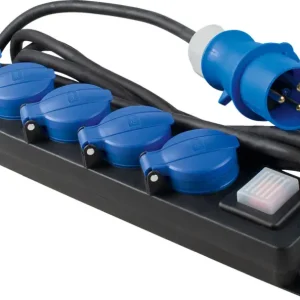 Ciabatta multipresa professionale a 5 prese AS Schwabe IP44 Novità