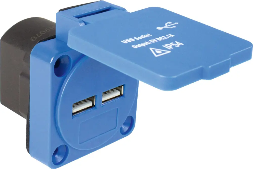 A Buon Prezzo Presa a muro As-Schwabe con 2 porte USB IP54