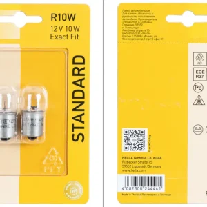 Ordina Subito Set da 2 lampadine a incandescenza Hella BA15s R10W per indicatori di direzione / luci di arresto / di retromarcia / posteriori / per interni 12 V / 10W