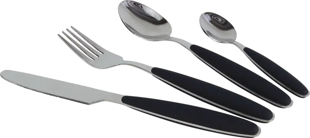 Prezzo Di Fabbrica Set di posate in acciaio inox Gimex con impugnatura soft-touch 16 pezzi