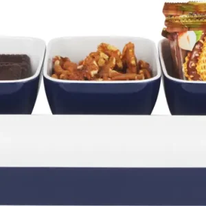 Nuovo Arrivo Vassoio Gimex Bistro con 3 vaschette per snack