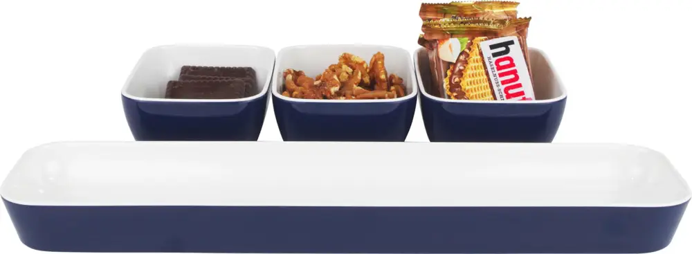 Nuovo Arrivo Vassoio Gimex Bistro con 3 vaschette per snack