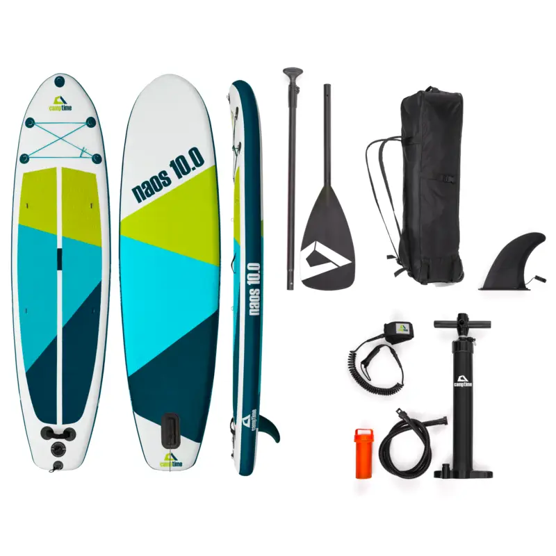Reso Gratuito SUP gonfiabile Camptime Naos 10.0 Set con pagaia e pompa ad aria