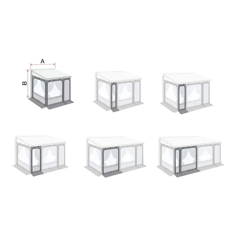 A Buon Prezzo Pannelo frontale Fiamma Privacy Room / Caravanstore ZIP XL per verande per tendalini
