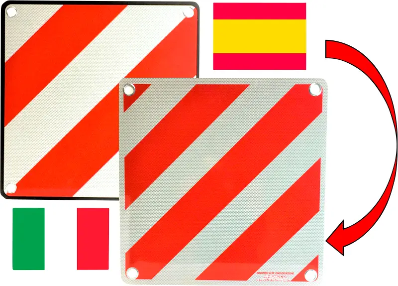 Promozione Esclusiva Pannello carichi sporgenti reversibile in alluminio IWH 2 in 1 Italia / Spagna 50 x 50 cm