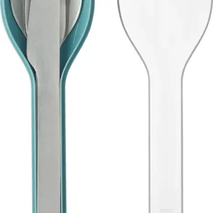 Prezzo Ridotto Set posate in acciaio inox Mepal Ellipse con custodia 3 pezzi