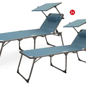 Set di 2 sdraio a tre gambe Berger Slimline Ultime Pezzi